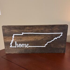 Wooden Tennessee Home Decor Sign